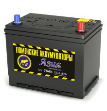 Аккумулятор АЗИЯ 6СТ-75 LR (630А) о/п Ca/Ca (-;+) (B1 бортик) 80D26L
