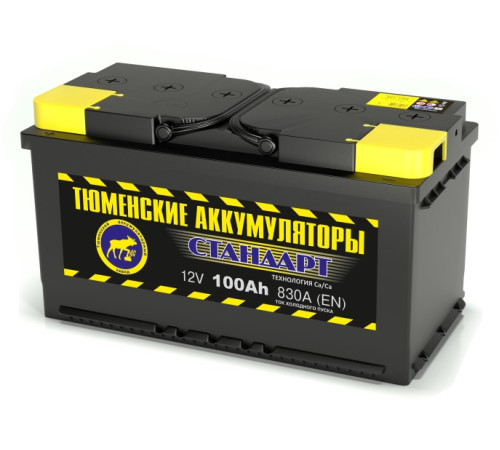 Аккумулятор 6СТ-100 LR (830А) о/п СТАНДАРТ Ca/Ca (-;+)