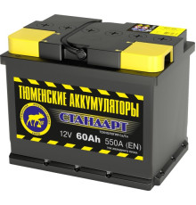 Аккумулятор 6СТ-60 L (550А) п/п СТАНДАРТ Ca/Ca (+;-)
