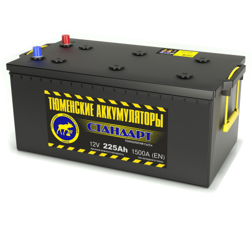 Аккумулятор 6СТ-225 LR (1500А) о/п СТАНДАРТ Ca/Ca (+;-) конус