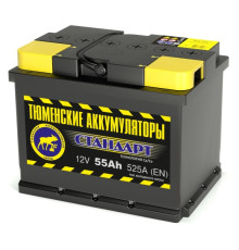 Аккумулятор 6СТ-55 L (525А) п/п СТАНДАРТ Ca/Ca (+;-)
