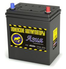Аккумулятор АЗИЯ 6СТ-40 LR (370А) о/п Ca/Ca (-;+)