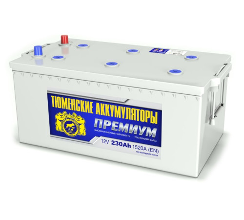 Аккумулятор 6СТ-230 LR (1520А) о/п ПРЕМИУМ Ca/Ca (+;-) конус