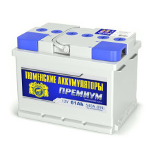 Аккумулятор 6СТ-61 LR (540А) о/п ПРЕМИУМ Ca/Ca (-;+) низкий