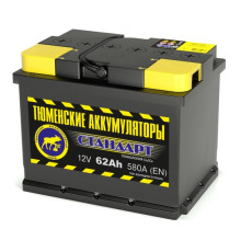 Аккумулятор 6СТ-62 LR (580А) о/п СТАНДАРТ Ca/Ca (-;+)