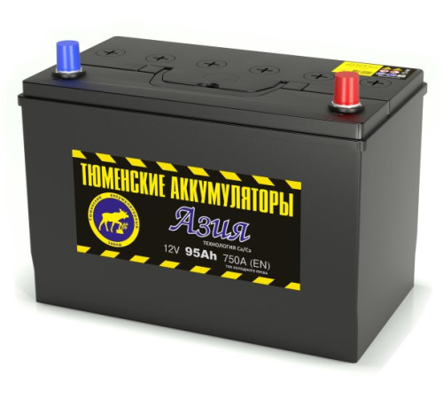 Аккумулятор АЗИЯ 6СТ-95 L (750А) п/п (+;-) Ca/Ca 105D31R